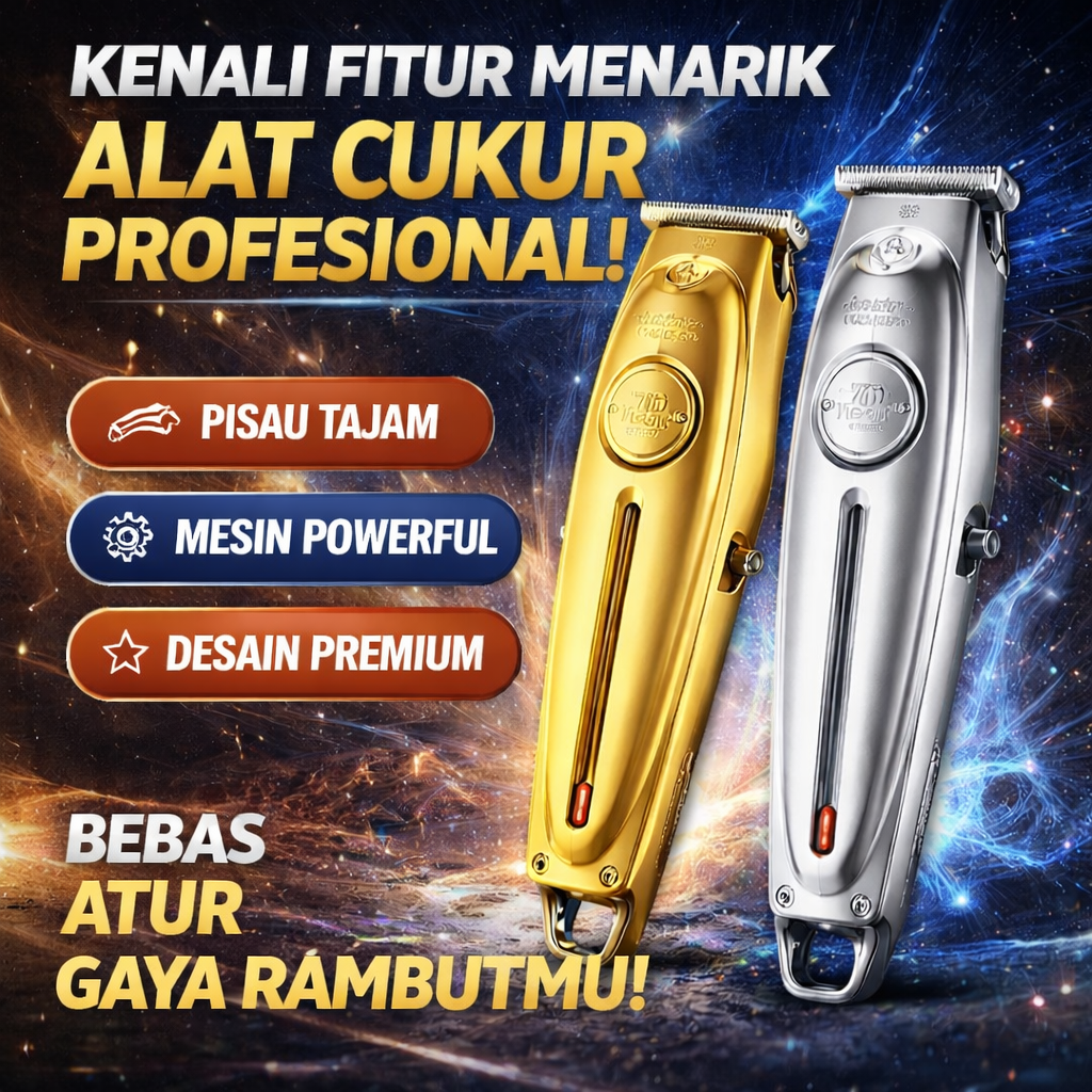 Kemei Hair Clipper – Alat Cukur Praktis untuk Hasil Profesional