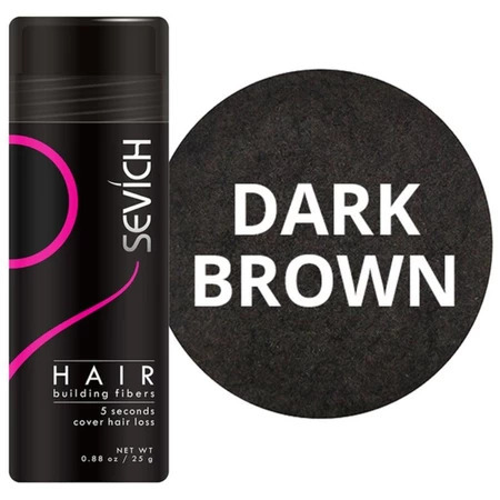 Sevich Hair Building Fibers 25 Gram Penebal Rambut Instant - DARK BROWN