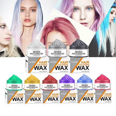 Sevich Hair Coloring Wax 120 Gram Pewarna Rambut Instant Pomade - WHITE