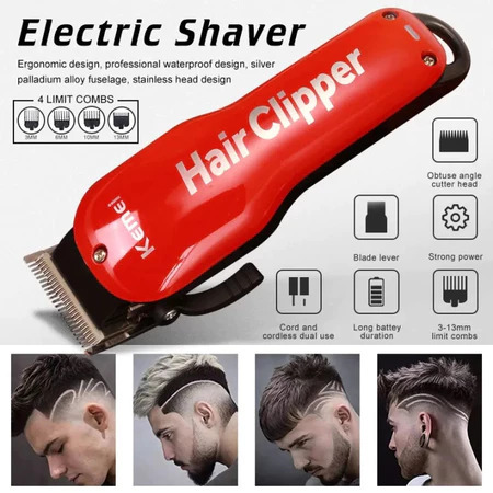 Kemei KM-707Z Hair Clipper 6500RPM 2000MAH Alat Cukur Rambut Elektrik KM707Z KM 707Z