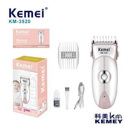 Kemei KM-3520 Hair Clipper IPX5 4800RPM 1200MAH Cukur Rambut Bayi KM3520 KM 3520