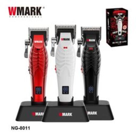 WMARK NG-8011 High Speed Hair Clipper Detachable & Interchangeable Blades 8500RPM 3000MAH - BLACK