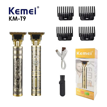 Kemei KM-T9 Hair Trimmer Detailer 7000RPM 800MAH Alat Cukur Elektrik KMT9 KM T9 - BARBER HEAD