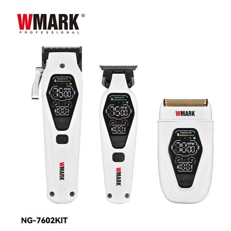 WMark NG-7602 Kit High Speed Clipper Trimmer Shaver Faper Blade Rechargable Hair Cutting Cukur Rambut Jenggot Kumis NG7602 NG 7602
