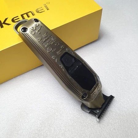 Kemei KM-1575 Hair Clipper 7500RPM 1200MAH Alat Cukur Rambut  KM1575 KM 1575 - GOLD